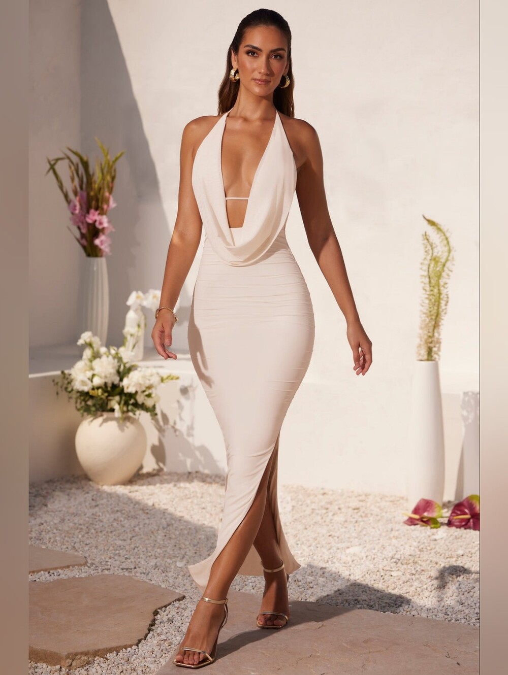 Oh Polly Mariposa Ivory Dress XS NWT